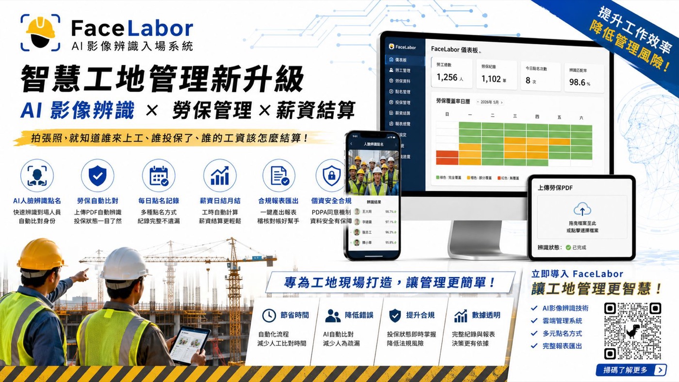 FaceLabor — AI vision check-in system for construction sites